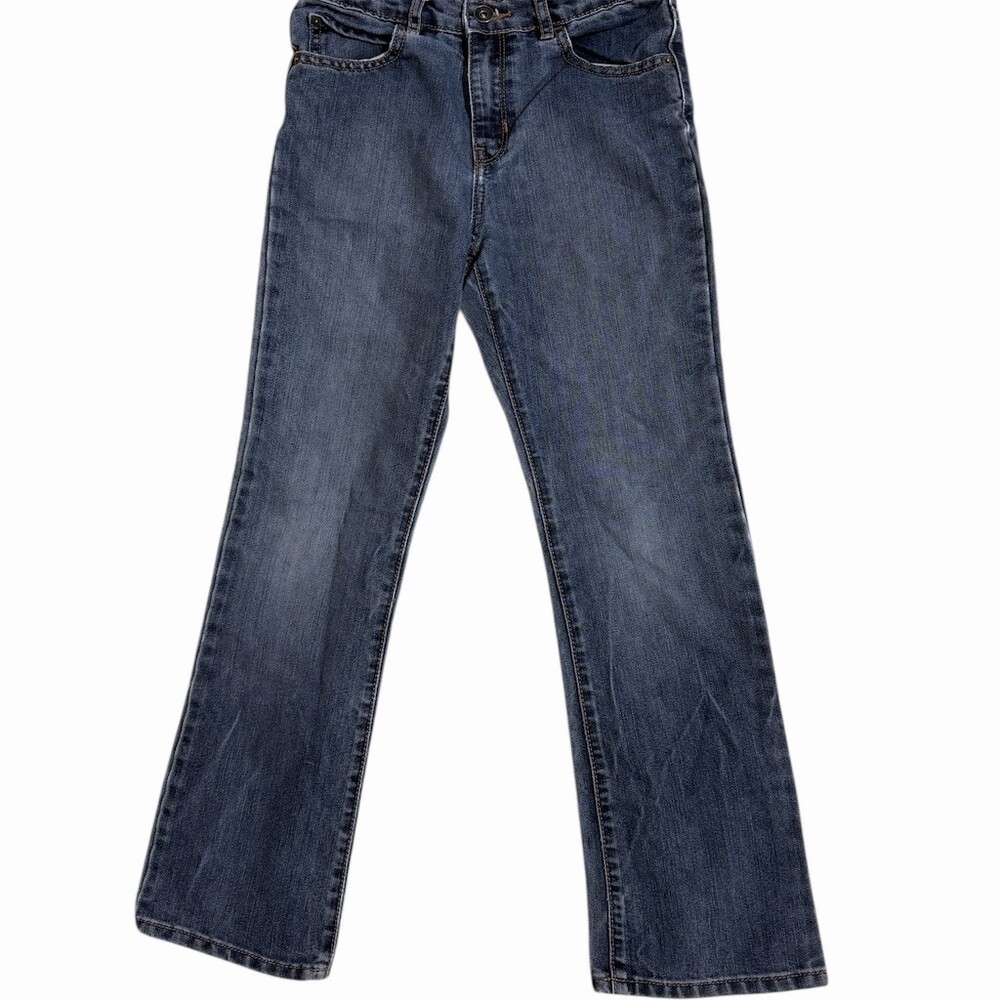 Children’s Place Bootcut Jeans Girls Size 10 Blue Mid Rise 5-Pocket Classic